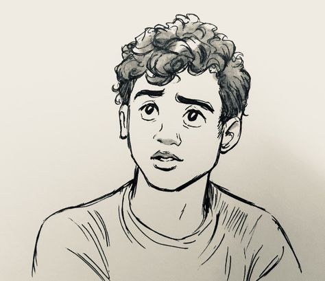 Bev Johnson on Twitter: "#ToAllTheBoysIveLovedBefore… " Sketch Hair, Boy Hair Drawing, Curly Hair Cartoon, Character Moodboard, Bev Johnson, Drawing Male Hair, Artistic Drawings, Men Blonde Hair, Noah Centineo