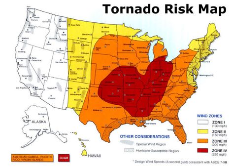 These US tornado hazard maps indicate where you have the biggest chance to encounter a catastrophic tornado. Study US tornado alley and tornado risk maps. Hazard Map, Plinko Board, Tornado Shelter, Tornado Alley, Storm Shelter, Earth And Space Science, Meteorology, Disaster Preparedness, Historical Maps