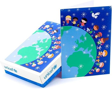 Hallmark UNICEF Boxed Christmas Cards, Children Around the World (20 Cards and 21 Envelopes) Hallmark Greeting Cards, Boxed Christmas Cards, Greeting Card Box, Holiday Box, Kids Around The World, Peace And Joy, Hallmark Cards, Christmas Box, Christmas Quotes