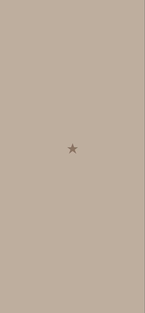 ☆ simple light brown star ☆ Brown Minimalistic Wallpaper, Soft Brown Wallpaper Plain, Light Brown Lockscreen, Beige Star Wallpaper, Brown Simple Wallpaper, Simple Beige Wallpaper, Brown Star Wallpaper, Light Brown Aesthetic Wallpaper, Beige Lockscreen