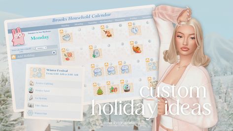 Ts4 Calendar, Sims 4 100 Traits Mod, Sims Infant Cc Patreon, Sims 4 New Years Cc, Mccc Command Center Sims 4 Patreon, Sims 4 Holiday Calendar Ideas, Sims 4 Calendar Cc, Sims 4 Holiday Mods, Sims 4 Calendar Ideas