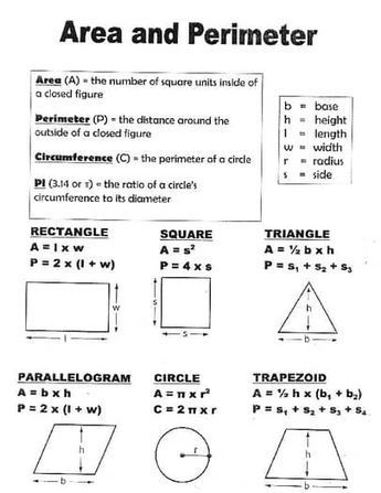 Area and Perimeter by Dream Duo | TPT Perimeter And Area Formulas, Area Math Activities, Area Of Rectangle, Area Of Shapes, Area And Perimeter Activities, Perimeter Of Triangle, Area Of A Rectangle, Area Of A Triangle, Math Worksheets For Kids