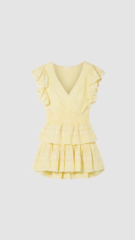 Fancy Yellow Dress, Princess Life, Rush Outfits, Dress Pastel, Love Shack Fancy, Brunch Dress, Cotton Mini Dress, Looks Party, Cute Comfy Outfits