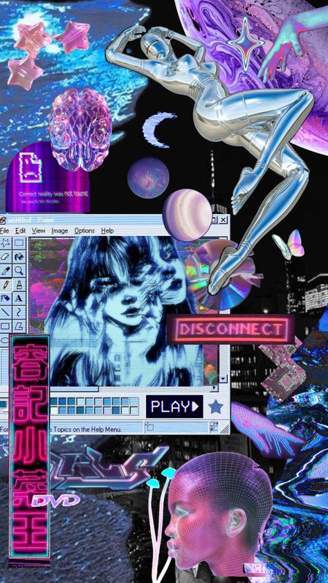 Futurism Wallpaper, Vaporwave Cyberpunk, Wallpaper Vibes, Anime Rapper, Vaporwave Wallpaper, Trippy Visuals, Vaporwave Art, Cyberpunk Anime, Iphone Lockscreen Wallpaper