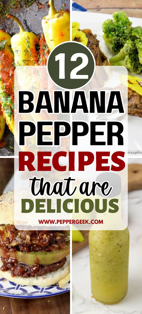 These are our favorite banana pepper recipes to use up your pepper harvest. If you love banana peppers, you will enjoy these recipes for banana pepper hot sauce, stuffed banana peppers and more. Uses For Hot Banana Peppers, Recipes That Use Banana Peppers, Banana Pepper Salsa Canning Recipes, Banana Pepper Rings Recipes, Freezing Stuffed Banana Peppers, Vegan Stuffed Banana Peppers, Recipes With Pickled Banana Peppers, Meals With Banana Peppers, Hungarian Sweet Pepper Recipes