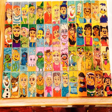 Jenga Block Painting Ideas, Jenga Painting Ideas, Painted Jenga Blocks, Jenga Art, Homemade Keychains, Jenga Diy, Paper Squishies, Jenga Game, Sell Ideas