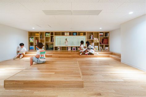 HIBINOSEKKEI+Youji no Shiro Construct OM Nursery Based on their Philosophy on Childcare - Architizer Journal Architecture For Kids, School Interior, Ibaraki, Planting Plan, Nursery School, School Architecture, Landscape Architect, Natural Environment, Kids Design