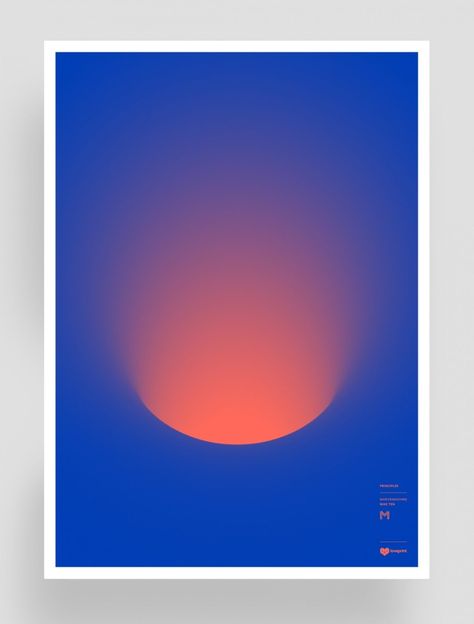 Rising Sun Creative Gradient Poster Example - Poster Examples, Event Poster Examples, Marketing Poster Examples, Creative Poster Examples. Modern Poster Examples Event Posters, Graphisches Design, 타이포그래피 포스터 디자인, Design Graphique, Minimalist Poster, Graphic Design Posters, Visual Design, Graphic Poster, Graphic Design Inspiration