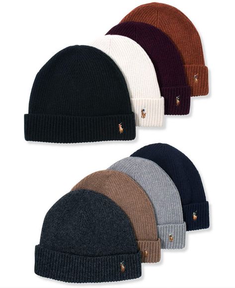 Polo Ralph Lauren Signature Merino Cuffed Beanie #beanie #ralphlauren #poloralphlauren #polo #hats #affiliate Polo Hats, Scarves Diy, Ralph Lauren Beanie, Polo Ralph Lauren Outfits, Scarves Men, Mens Cap, Ralph Lauren Hats, Sailor Cap, Polo Hat