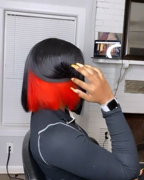 Peek A Boo Bob, Colored Hair Natural, Orange Bob, Straight Bob Hairstyles, Ombre Blond, Hd Lace Wigs, Blonde With Pink, Cute Box Braids Hairstyles, 613 Blonde