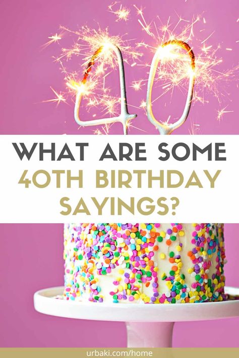 Turning 40 is an exciting time in life, a time to reflect on the past and look forward to the future. It's a chance to celebrate all that you've accomplished and to set new goals for yourself. And what better way to do so than with some witty and memorable 40th birthday sayings? Whether you're looking to add some humor to your birthday celebration or to find some inspiring words to help you reflect on this milestone, we've got you covered. In this article, we've rounded up the best 40th... Funny Forty Birthday Quotes, 40th Hashtags, 40th Birthday Party Cakes For Women, Sayings For 40th Birthday, Fun 40th Birthday Cake, 40 Sayings Birthday Turning 40, 40th Birthday Cake For Women Funny Turning 40 Party Ideas, 40th Birthday Cards Diy, What To Do For My 40th Birthday