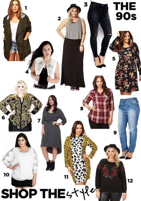 Steal Her Style: Uh Oh 90s Fashion - Suger Coat It #plus #size #fashion #blog #90s #outfit #plaid #denim #2014 Plus Size Grunge Outfits 90s, 90s Plus Size Outfits, 90s Fashion Outfits Plus Size, Plus Size 90s Fashion Outfits, Hairstyles Long Bob, 90s Fashion Plus Size, Plus Size 90s, 90s Fashion Party, Fashion Guys