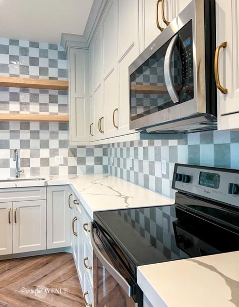 Checker Kitchen Backsplash, Checker Backsplash Kitchen, Checkerboard Backsplash Kitchen, Black And White Checkered Backsplash, Checked Backsplash, Gingham Tile Backsplash, Checkerboard Tile Backsplash, Checkered Backsplash Kitchen, Checkered Kitchen Backsplash