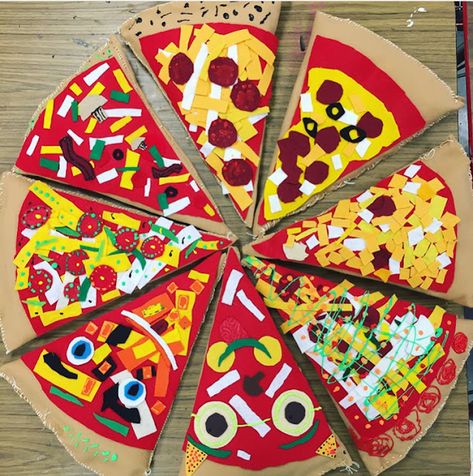 Diy With Kids, Pizza Craft, Elementary Art Teacher, Funny Children, Cassie Stephens, Creativity Ideas, Pizza Art, Kindergarten Art Projects, Outfit Photos