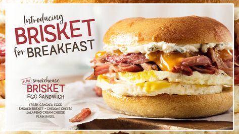 Brueggers Bagels, Ny Bagels, Brisket Sandwiches, Ny Bagel, Bagel Breakfast, Bagel Breakfast Sandwich, Homeless Shelters, Sandwich Menu, Plain Bagel