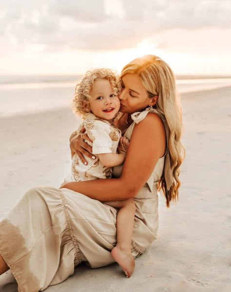 Mom And Me Beach Pictures, October Beach Family Pictures, Mama And Me Photoshoot Beach, Beach Mothers Day Photos, Mommy Me Beach Photos, Golden Hour Beach Family Photoshoot, Mother’s Day Beach Pictures, Beach Pictures Family Of Four, Mom And Daughter Beach Pictures