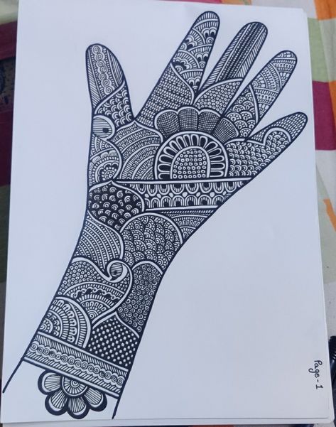 Brustro pen work on paper Easy to make Mehandi designs Mehandi Designs On Paper, Mehndi Designs On Paper, Hands Mehandi Designs, Bridal Mehndi Designs Indian, Mehandi Designs For Hands Unique, Mehndi Designs Simple Front Hand, New Mehndi Designs Simple, Bridal Mehndi Designs Simple, Mehandi Designs For Hands Simple