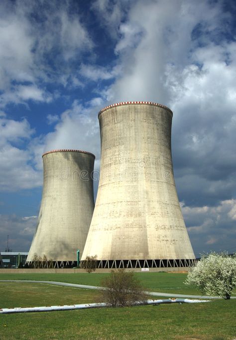 Nuclear Cooling Tower, Nuclear Power Plant Aesthetic, Nuclear Energy Aesthetic, Nuclear Power Plant Illustration, Waste Art, Thermal Power Plant, Chernobyl Nuclear Power Plant, Nuclear Plant, Cooling Tower