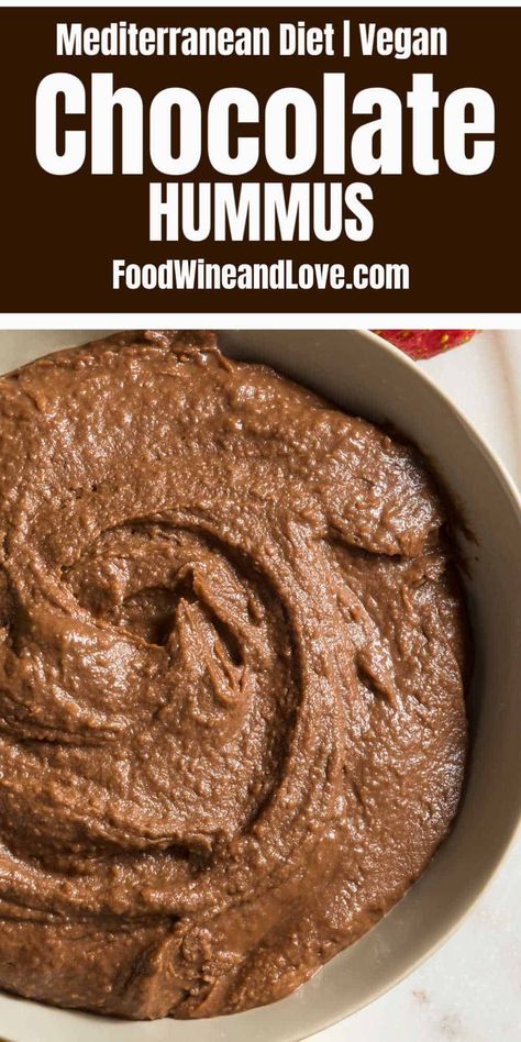 Mediterranean Diet Vegan, Vegan Mediterranean Diet, Chocolate Dip Recipe, Mediterranean Desserts, Mediterranean Diet Food List, Vegan Mediterranean, Chocolate Hummus, Alternative Sweeteners, Dessert Hummus