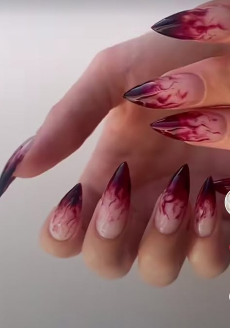 Vampy Nails, Nails Art Summer, Vampire Nails, Nail Christmas, Pink Tip Nails, Nail Art Designs For Beginners, Summer Nails Art, Nail Nail Designs, Nail 2023