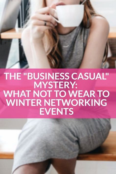 It can be a real mystery what to wear to "business casual" networking events -- particularly in the winter! -- so we break it down for a reader student. What "Business Casual" Means for Students Who Are Networking http://corporette.com/what-not-to-wear-to-winter-networking-events/?utm_campaign=coschedule&utm_source=pinterest&utm_medium=Corporette%C2%AE&utm_content=What%20%22Business%20Casual%22%20Means%20for%20Students%20Who%20Are%20Networking Business Casual Happy Hour Outfit, Conference Casual Outfit, Outfit For Networking Event, Business Mixer Outfit, Networking Happy Hour Outfit, Business Happy Hour Outfit, Networking Dinner Outfit, Winter Work Conference Outfit, Business Evening Outfit