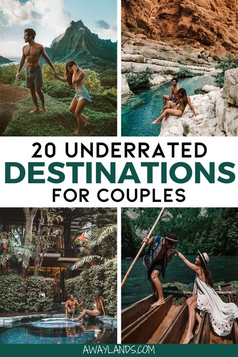 Couple Adventure Vacation, Trips To Take With Your Boyfriend, Couple Places To Travel, Places To Go For Anniversary, Trips To Go On With Your Boyfriend, Couples Trips Ideas, Trips For Couples In Us, Adventure Honeymoon Destinations, Best Couple Holiday Destinations