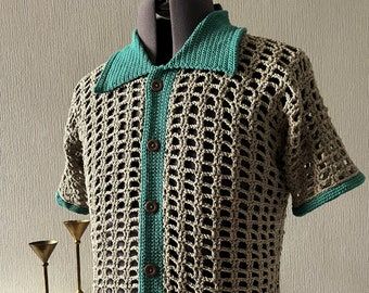 Men's Mesh Shirt Crochet Pattern, Small-5XL Men’s Crochet Shirt Patterns, Crochet Men’s Shirt Pattern Free, Crochet Top Men Pattern, Male Crochet Patterns, Mens Crochet Shirt Pattern, Crochet Men Shirt Free Pattern, Free Crochet Patterns For Men, Crochet Shirt Pattern Free, Crochet Top Men