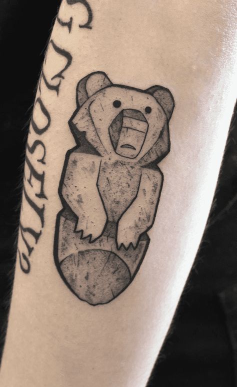 Brother Bear Tattoo Design Images (Brother Bear Ink Design Ideas) Tattoo Ideas Brother, Brother Bear Tattoo, Bear Tattoo Ideas, Bear Tattoo Designs, Totem Tattoo, Brother Tattoos, Bear Tattoos, Brother Bear, Nordic Tattoo