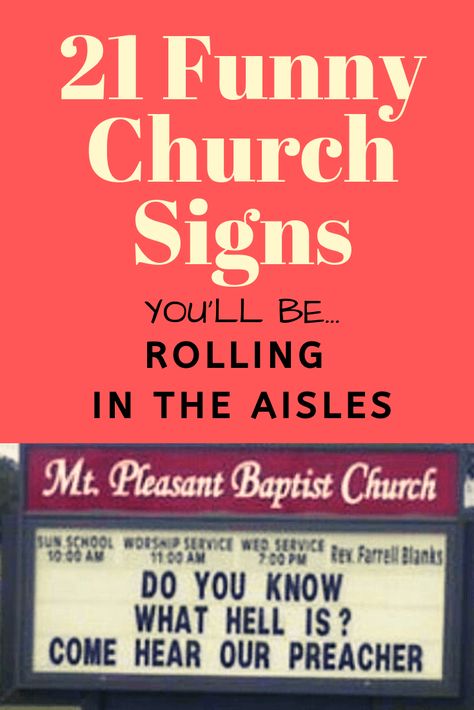 Look at these hilarious church signs that will send you ROFL! #churchsigns #funnychurchsigns #churchhumor #funnyChristian #funnysigns #lol #laughoutloud #Christianfun Funny Church Memes Hilarious, Church Signs Funny, Funny Church Memes, Short Funny Stories, Pastor Quotes, Church Sign Sayings, Funny Church Signs, Church Memes, Church Humor