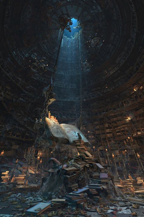 ArtStation - Master of the books, Waldemar Bartkowiak Books, Art