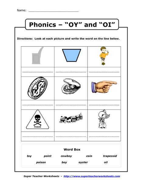 Oy Worksheets, Games Worksheet, Phonics Worksheets Grade 1, Sounds Worksheet, Oi Oy, Short Vowel Worksheets, Hooked On Phonics, Wilson Reading, Phonics Worksheets Free