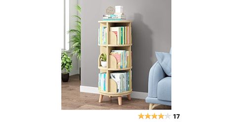 Amazon.com: Gdrasuya10 Upgraded 3 Tier Rotating Bookshelf with Legs, Stackable Bookshelf Standing Bookcase Book Organizer Storage Shlef Wooden Bookshelves Easy Assemble for Bedroom Study Room : Home & Kitchen Rotating Bookshelf, Revolving Bookcase, Wood Bookcase, Book Storage, Book Shelf, Study Room, Bookcase, Living Room, Bedroom