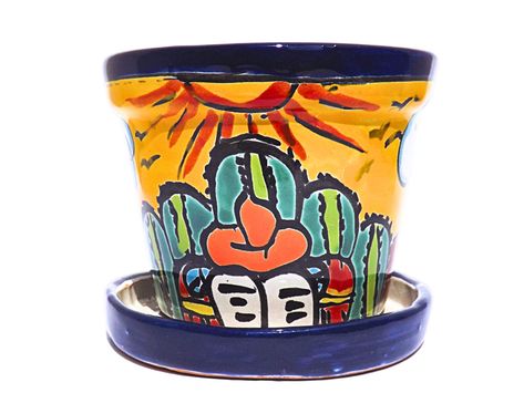 Retro Apartment, Planter Indoor, Traditional Pottery, Ceramic Plant Pots, Pottery Techniques, Mexican Pottery, Pottery Planters, Hand Painted Ceramic, Ceramic Pot