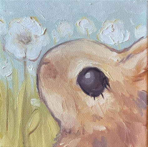 Widget Pastel, Bunny Painting, Art Painting Gallery, Cute Paintings, Bunny Art, Art Diary, Hippie Art, Ethereal Art, Art Block