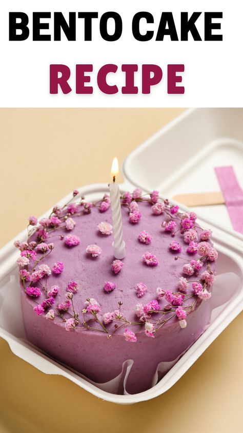 Bento Box Cakes Birthday, Bento Cake Frosting Recipe, 4 Inch Bento Cake, Bento Cakes Recipe, Chocolate Bento Cake Recipe, Bento Box Cake Recipe, Bento Cake Recipes Easy, Lunch Cake Ideas, Diy Bento Cake