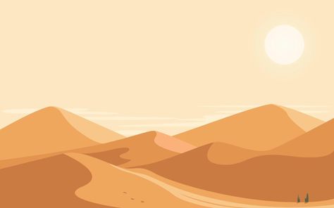 Desert Vector, Sun Vector Illustration, Pookalam Design, Sun Vector, Desert Dunes, Desert Landscape, Desert Landscaping, Kids Crafts, Stylish Nails