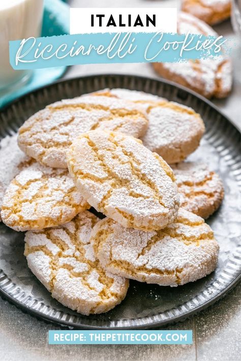 Chewy Italian Almond Cookies, Italian Ricciarelli Cookies, Italian Anise Christmas Cookies, Gluten Free Italian Cookie Recipes, Almond Cookies Italian, Italian Breakfast Cookies, Almond Paste Cookies Italian, Italian Biscuits Recipes, Italian Almond Cookies Recipes