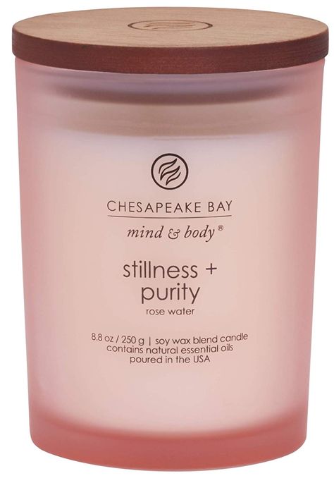 Amazon.com: Chesapeake Bay Candle Scented Candle, Stillness + Purity (Rose Water), Medium: Home & Kitchen Chesapeake Bay Candles, Rose Absolute, Glass Jar Candles, Chesapeake Bay, Home Scents, Aftershave, The Flame, Colorful Candles, Lip Stain