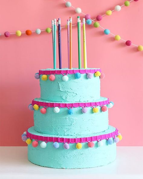 Foam Cake Craft, Amazing Classrooms, Middle School Classroom Decorating Ideas, Birthdays In The Classroom, Giant Birthday Cake, Foam Cake, Giant Pencil, Giant Cake, Huge Cake