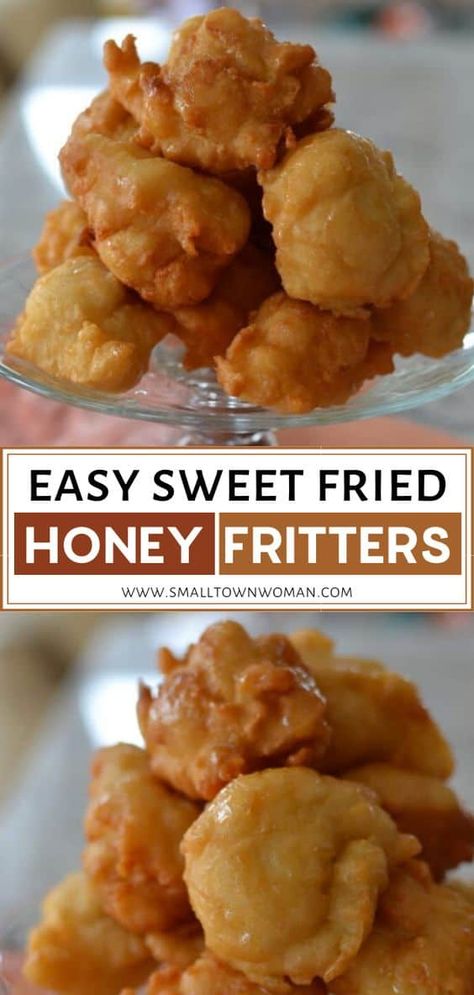 Essen, Honey Fritters, Sweet Fries, Fried Dessert, Aesthetic Health, Tattoo Health, Fritter Recipes, Honey Recipes, Bee Tattoo