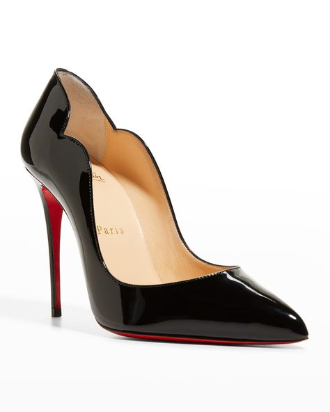 Black Louboutin Heels, The Hot Chick, Feminine Shoes, Heels Aesthetic, Shoes Heels Classy, Blue Jumpsuit, Red Louboutin, Louboutin Heels, Christian Louboutin Heels