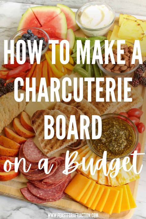 You don't have to break the bank and spend hours in the kitchen planning your next party. This easy charcuterie board recipe will show you how to create a delicious charcuterie board on a budget. Cheap And Easy Charcuterie Board Ideas, Budget Cheese Board, Simply Charcuterie Board, Cheap Chacutery Board Ideas, Puzzle Piece Charcuterie Board, Cheurterie Board, Best Items For Charcuterie Board, Easy Chacutery Board Ideas, Churiture Board Ideas