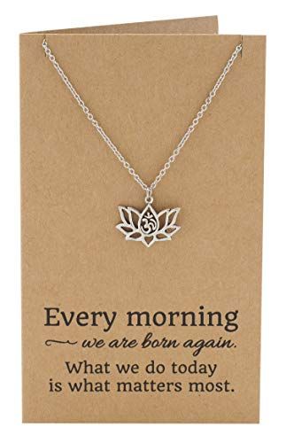 Om Necklace, Lotus Flower Necklace, Yoga Necklace, Lotus Necklace, Yoga Jewelry, Necklaces For Women, Aaliyah, Flower Necklace, Necklace For Women