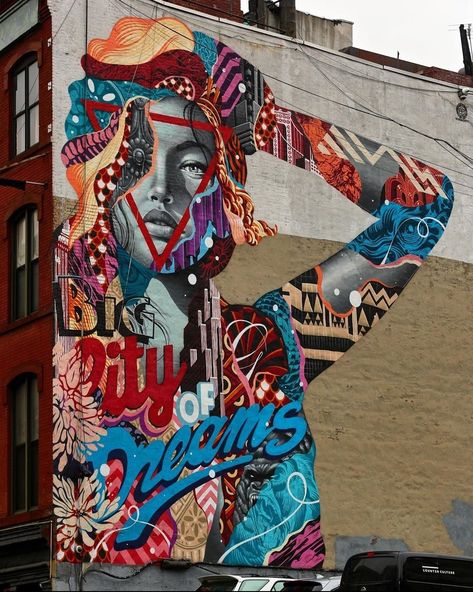 Tristan Eaton Tristan Eaton, New York Graffiti, Sidewalk Chalk Art, Sidewalk Art, Graffiti Artwork, 3d Street Art, Graffiti Murals, Murals Street Art, Graffiti Wall Art