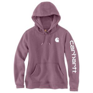 Carhartt Clarksburg Sleeve Logo Hooded Sweatshirt for Ladies - Lavender Shadow - L Carhartt Sweatshirts, Carhartt Hoodie, Tokyo Street Fashion, Cute Country Outfits, Western Style Outfits, Carhartt Womens, Carhartt Women, Cute Country, Soft Grunge