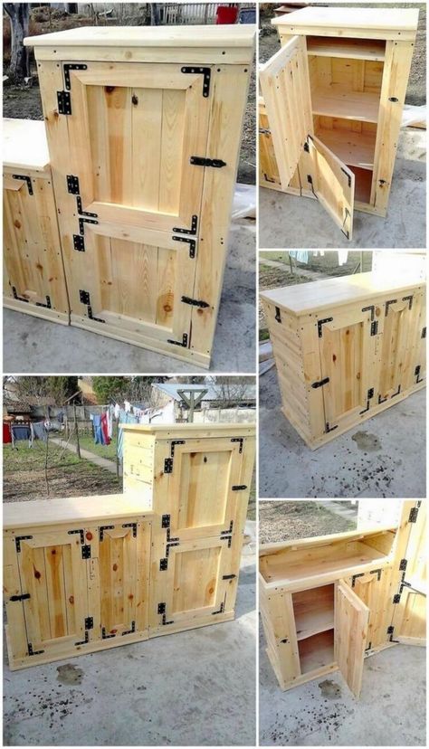 Wooden Pallet Projects, Pallet Furniture Designs, Pallet Kitchen, Kabinet Dapur, Woodworking Projects Furniture, Pallet Projects Furniture, Wooden Pallet Furniture, Diy Dining, Classroom Furniture