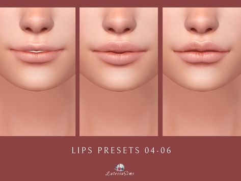 Sims 4 lip presets for female Sims 4 Cc Skin Details Faces, Sims 4presets, Sims 4 Facial Presets, Sims 4 Lip Mods, Sims 4 Cc Female Presets, Sims 4 Makeup Mods, Sims 3 Presets, Sims 4 Cc Skin Layover, Ts4 Cc Lip Presets