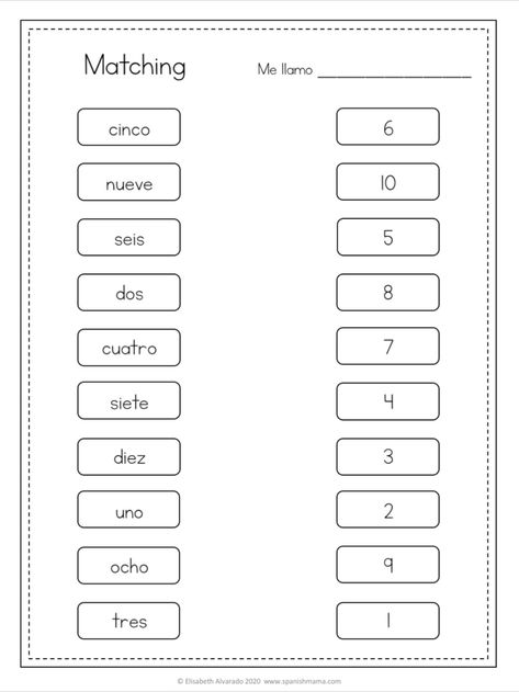 Grab these free printable worksheets for learning the numbers in Spanish with kids! You can download a matching sheet, color, cut and paste, and a color-by-number for the numbers 1-10 in Spanish. Colors In Spanish Worksheet, Numbers In Spanish Printable, Printable Spanish Worksheets Free, Preschool Spanish Worksheets, Spanish Number Activities, Spanish Learning Worksheets, Color By Number Spanish, Learning Spanish Worksheets, Spanish Coloring Sheets