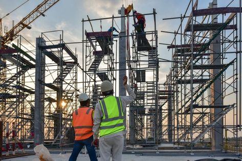 Construction site | Premium Photo #Freepik #photo #frame #business #technology #house Industrial And Organizational Psychology, Construction Images, Civil Construction, Building Contractors, Best Architects, Construction Work, Construction Worker, General Contractor, Scaffolding