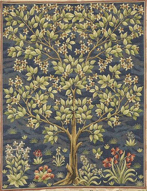 Tree Of Life Tapestry, Morris Design, Tree Tapestry, William Morris Designs, Modern European, Designs Patterns, Tapestry Wall, Jacquard Weave, Middle Ages